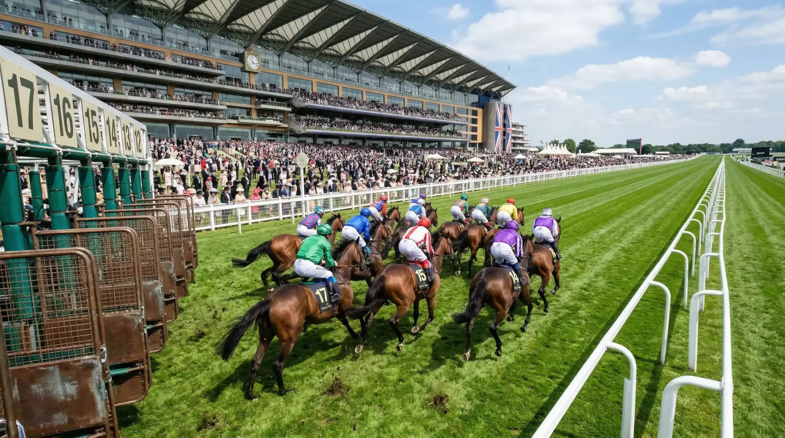 Royal Ascot racecourse on a sunny June afternoon